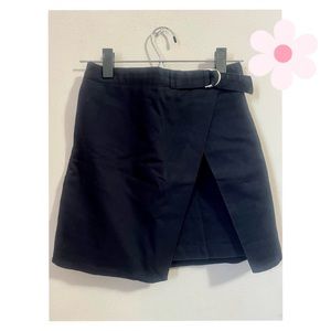 Navy asymmetrical skirt